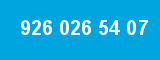 926 026 54 07